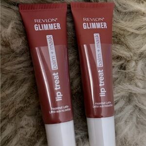 ‼️2 PACK ‼️Revlon Glimmer Lip Treat Balm + Mask - Hazelnut Latte